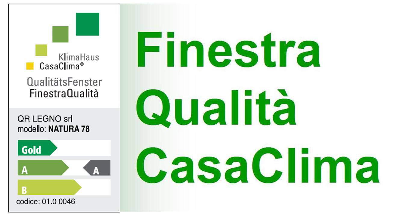 Marchio Finestra Qualità Casaclima Qr legno srl