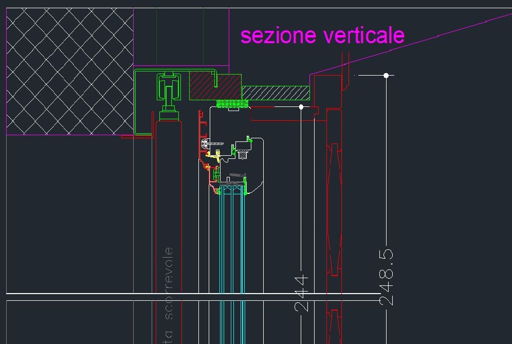 giunto di posa portafinestra